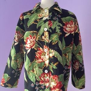 Vintage Norm Thompson Large Cotton Tapestry Jacket